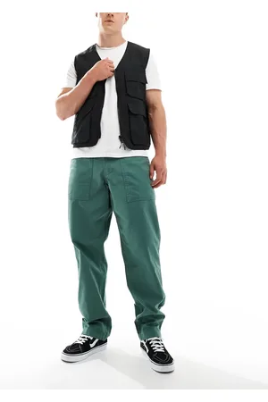 Vans Fatigue loose tapered trousers in dark