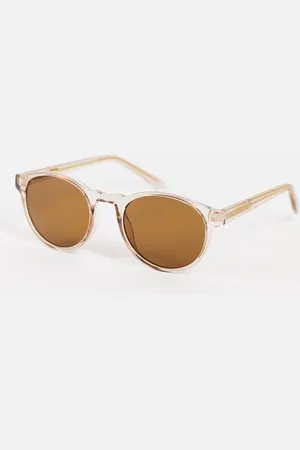 A. Kjærbede Marvin round sunglasses in champagne