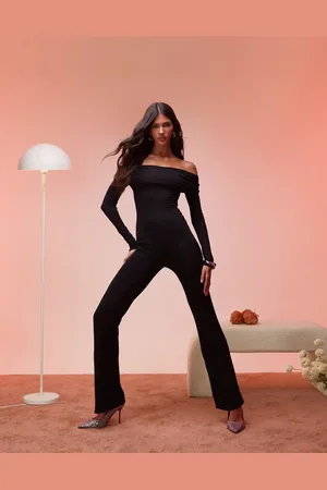 Ohpolly Agnesa modal off shoulder ruched jumpsuit in
