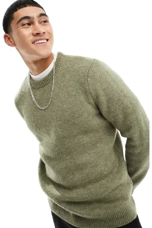ASOS Knitted crew neck plush jumper