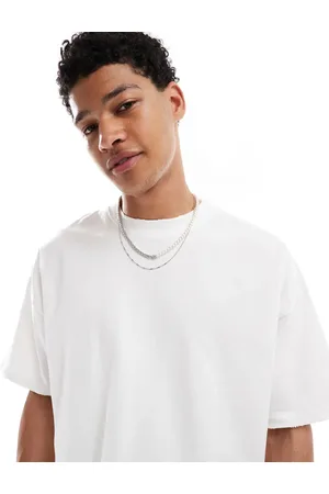 Pull&Bear Raw edge boxy t-shirt in