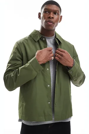 ASOS Lightweight coach jacket in khaki
