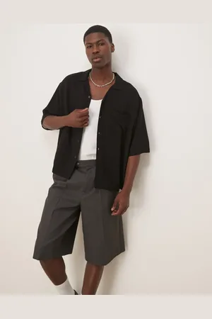 ASOS Co-ord oversized boxy linen look shirt in
