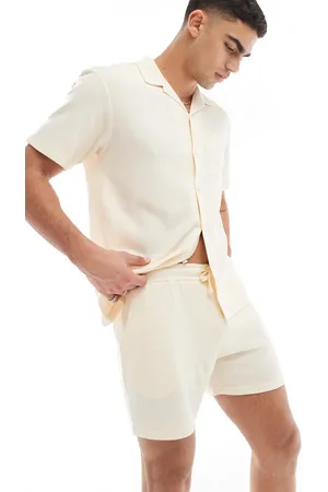 Aray Waffle shorts co-ord in neutral