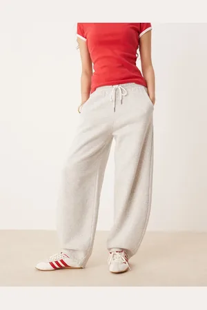 Abercrombie & Fitch Mid rise barrel joggers in marl
