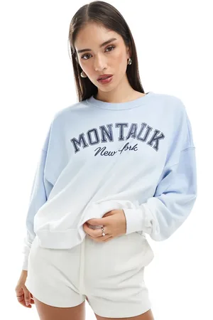 Hollister Crewneck front graphic sweatshirt in ombre