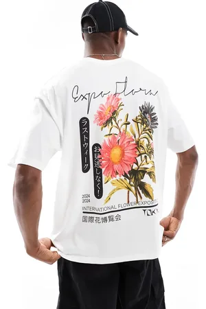 ASOS Oversized t-shirt with floral graphic in