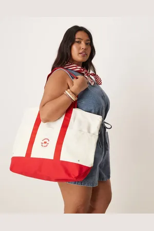 Converse Hearts tote bag in & red