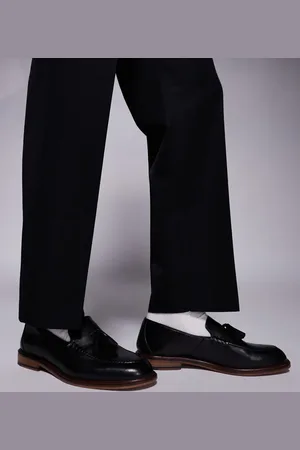 WALK LONDON Putney tassel loafer in leather