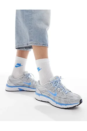 Nike P-6000 trainers in blue and metallic