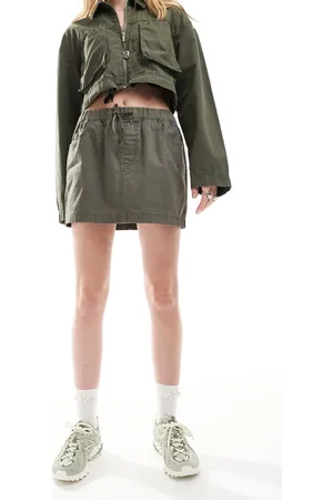 ASOS Cargo mini skirt in washed khaki