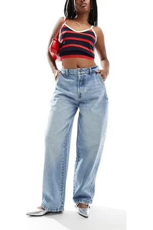 Stradivarius STR baggy jean in washed