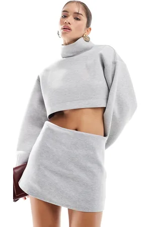 ASOS Scuba skort in charcoal