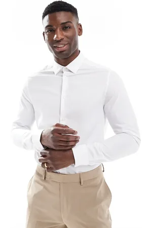 ASOS Formal textured regular shirt in