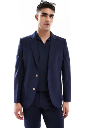 ASOS Washable slim suit jacket with worsted wool in