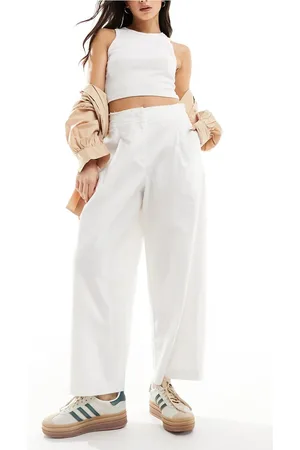 ASOS Raw edge barrel with linen in