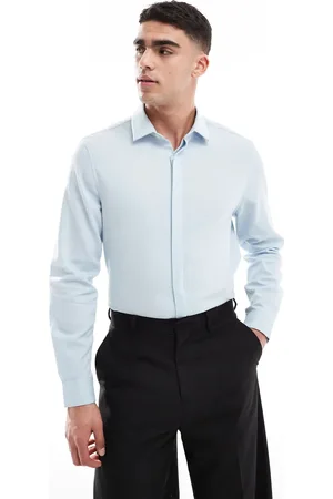 ASOS Formal regular shirt with concealed buttons in