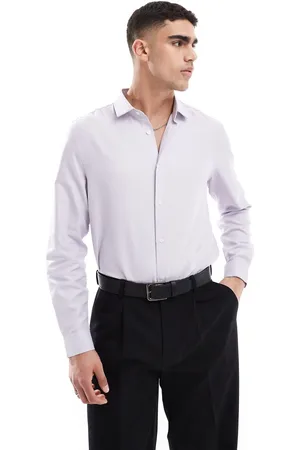 ASOS Regular shirt with concealed buttons in