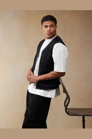 ASOS Utility gilet with contrast stitch in