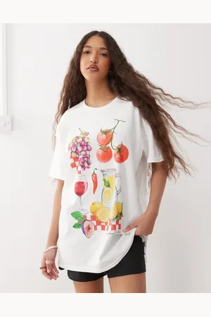 Reclaimed Oversized t-shirt with food print in