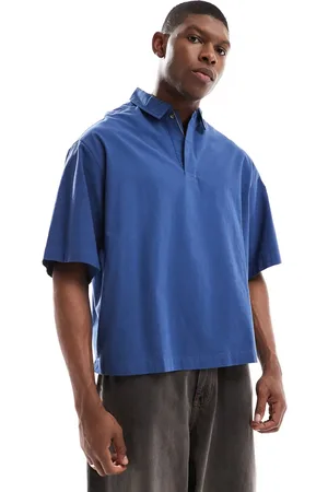 ASOS Oversized overhead boxy textured shirt in