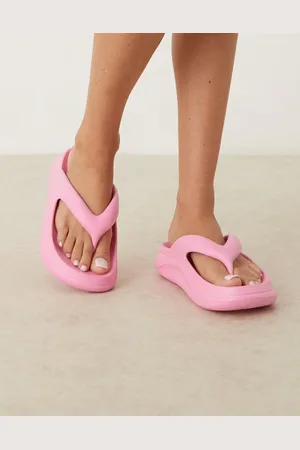 ASOS Fudge chunky flip flops sliders in
