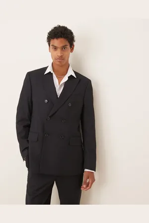 MANGO Double breasted slim fit suit in co-ord