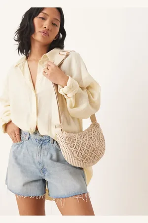 Accessorize Macrame sling bag in ecru