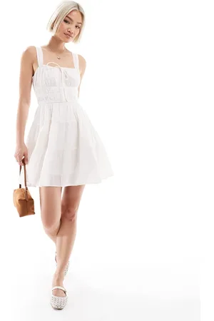 New Look Tiered mini dress in