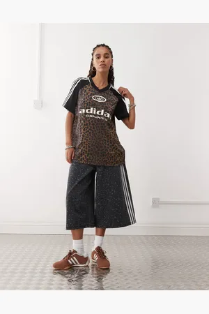 adidas Football shirt in leopard print