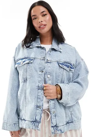 VERO MODA Tessa oversized denim jacket in light wash