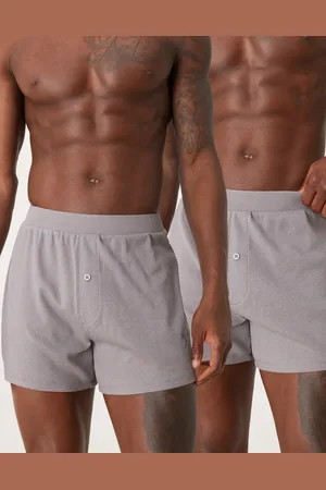 ASOS Capsule collection 2 pack jersey boxer in light grey