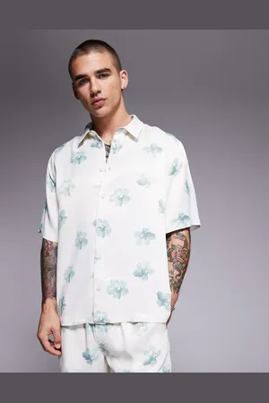 ASOS Relaxed shirt with floral print in