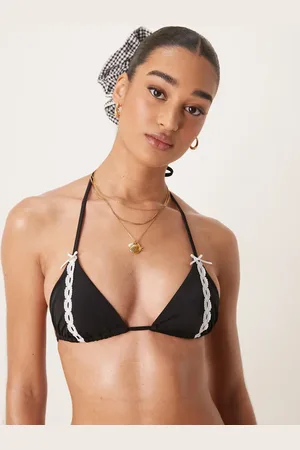 Free Society Lace triangle bikini top in