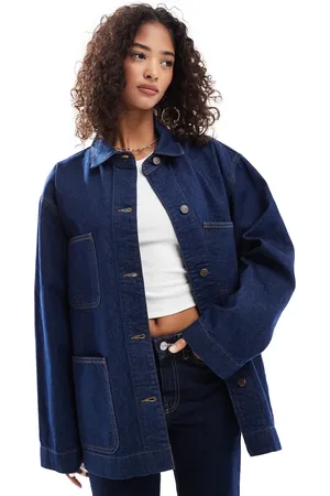 ASOS Denim barn jacket in rinse wash