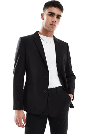 ASOS Washable slim suit jacket with lightweight worsted wool in