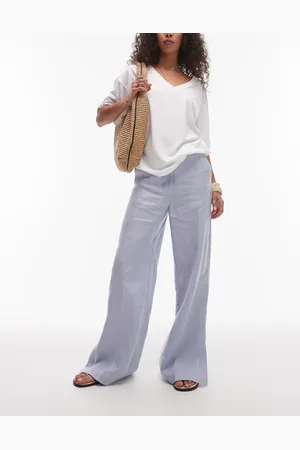 & OTHER STORIES Linen trousers in light blue