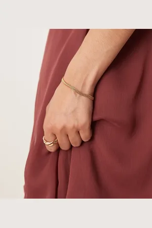 ASOS 14k plated chain bracelet in tone