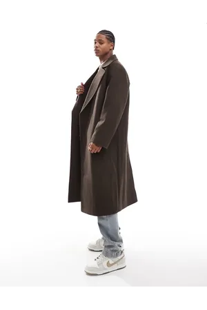 ASOS Oversized wool look overcoat in