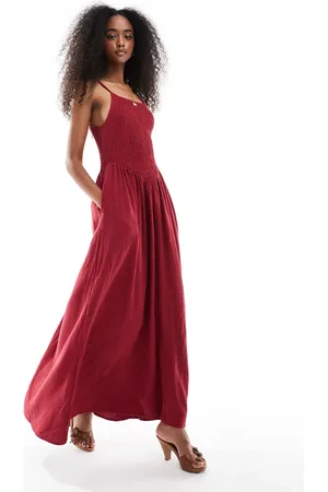 Daisy Street V shape bodice maxi dress in