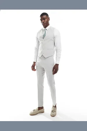 ASOS Skinny suit trousers in light