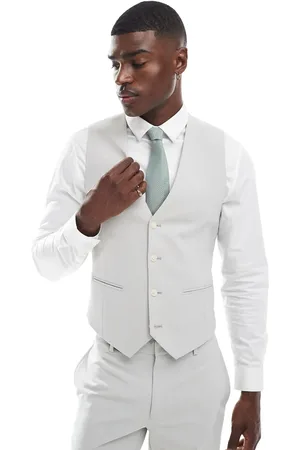 ASOS Skinny suit waistcoat in light