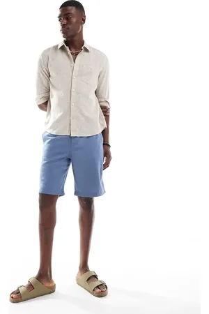 Threadbare Linen rich chino shorts in