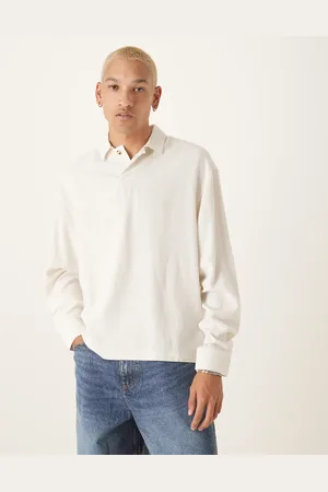 ASOS Oversized overhead boxy linen blend shirt in