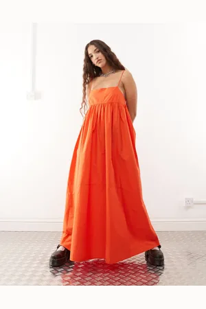 COLLUSION Maxi sun dress in red