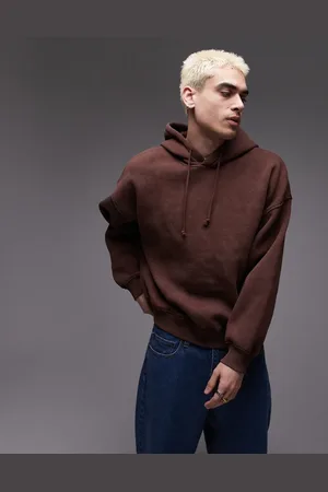 Topman Oversized washed hoodie in