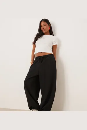 ASOS ASOS DESIGN Petite oversized jogger with turnback hem detail in