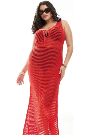 New Look New Look Curve crochet maxi dress in