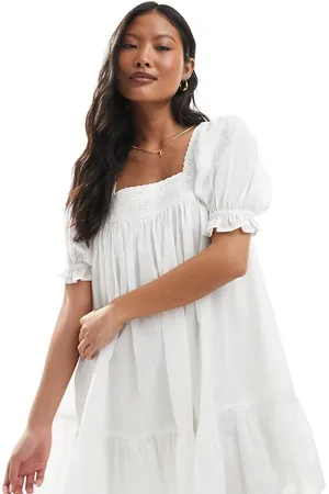 Miss Selfridge Voile smock dress in