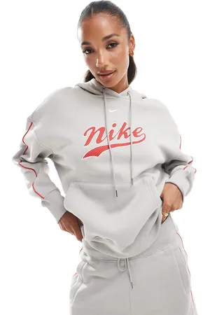 Nike Trend Phoenix fleece logo hoodie in light